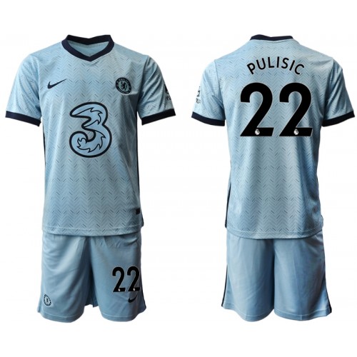 Chelsea Dres Christian Pulisic 22 Dječji Gostujući 2020/21 Kratkih Rukava Chelsea Dres Christian Pulisic 22 Dječji Gostujući 2020/21 Kratkih Rukava